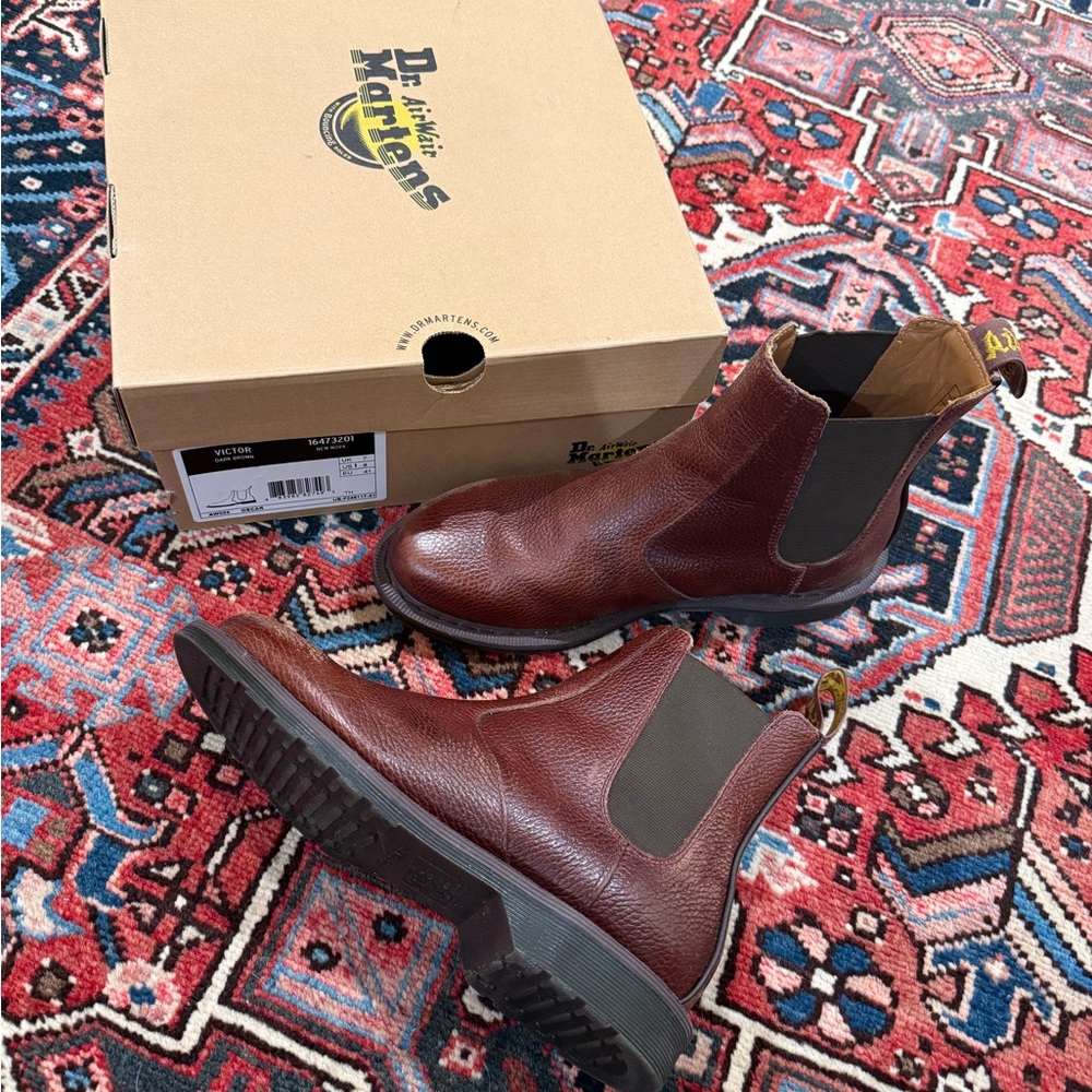 Dr. Martens Brown Leather Chelsea Boots